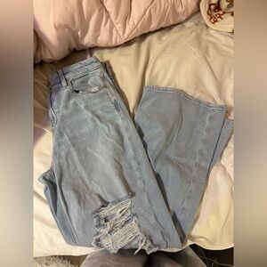 American Eagle Outfitters Super High Rise Baggy Wide Leg